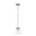 thumbnail image 6 of Craftmade - Connell 1 Light 20 in. Brushed Polished Nickel Finish Mini Pendant Light with Clear Glass, 6 of 8