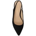 thumbnail image 4 of Journee Womens Paulina Kitten Heel Sling Back Pointed Toe Pumps, Widths Available, 4 of 10
