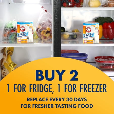 ARM & HAMMER BAKING SODA FRIDGE-N-FREEZER ODOR ABSORBER, 14 OZ BOX
