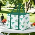 thumbnail image 2 of Foldable Picnics Basket with Reinforced Bottom Nonwoven Storage Bin With Large Capacity For Home Organization Camping, 2 of 9