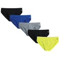 thumbnail image 1 of Pack de 5 slips de tiro bajo Reebok para hombre, soporte atlético, talla M, 1 of 7