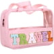 thumbnail image 1 of Bolsa de almacenamiento para maquillaje y artículos de tocador CRUOXIBB Chenille Travel Pink, 1 of 9