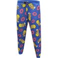 thumbnail image 2 of Mad Engine Mens Homer Simpson and Donuts Performance Fabric Jogger Lounge Pants (Medium), 2 of 3