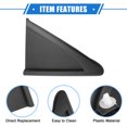 thumbnail image 4 of Unique Bargains Mirror Corner Triangle Fender Cover for Chevrolet Cruze 2011-2016 Rear Left Side Rearview Trim Panel, 4 of 7