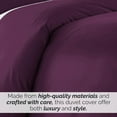 thumbnail image 6 of Neutral Solid Color 3-Piece Duvet Cover Set by Southshore Fine Linens, 6 of 9