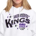 thumbnail image 3 of Women's Starter White Sacramento Kings Fireworks Fleece Hoodie, 3 of 3