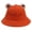 Orange, variant on All Season Minimalist Bucket Hat Soft Cotton UV Shield Foldable Packable Fisherman Hat for Outdoor Sports Vacation