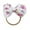 White, variant on Zanarzt Bows Headbands for Girls Baby Girls Headbands Toddler Baby Girls Printed Headband Bowknot Hair Band for Baby Brown,One Size