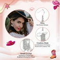 thumbnail image 4 of Rhinestone Western Boots Earrings for Women, Bohemian Cowgirl Cowboy Enamel Hat Boot Earrings for Party Outfits Jewelry Gift (White), 4 of 5