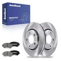 AutoShack 11.06" (280.9 mm) Front Vented Brake Rotors   Ceramic Brake Pads | Replacement for 2003-2007 Chrysler Town & Country 2001-2007 Dodge Caravan 2001-2005 Dodge Grand Caravan | 6-PC Brake Kit