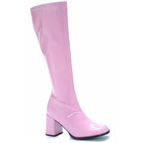 Rubie's Costume Co - Women's Pink Patent Go Go Boots - Womens 9