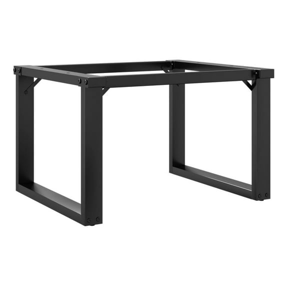Coffee Table Legs O-Frame 19.7", Steel Industrial Table Legs for DIY Coffee Table, Black Metal Furniture Legs Set of 4