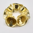 thumbnail image 5 of 20 Pack Gold Open Bells for DIY Holiday Crafts and Charming Home Decor, 5 of 11