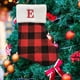 thumbnail image 4 of Calcetines Navideños Colgante Para Bolsa Navideña Calcetines Pequeños Con Letras En Cuadrícula Roja Y Negra Artículos Navideños, 4 of 8