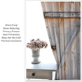 thumbnail image 5 of Rustic Curtain Old Wooden Garage Door Curtain for Living Room Bedroom Blackout Rod Pocket Printed Window Drapes 2 Panel 42x54in, 5 of 6