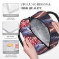 thumbnail image 3 of Rateoe Flower White Horse Pattern Lunch Bag Women, Lunch Box, Lunch Bag, Small Leakproof Lunch Tote Large Capacity Reusable Insulated Cooler Lunch Container, 3 of 6