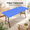 Blue, variant on TAVENE 30x72 Inch Rectangle Elastic Fitted Picnic Table Cover, Flannel Backed Waterproof Vinyl Plaid Tablecloth for 6 Foot Dining Camping Tables