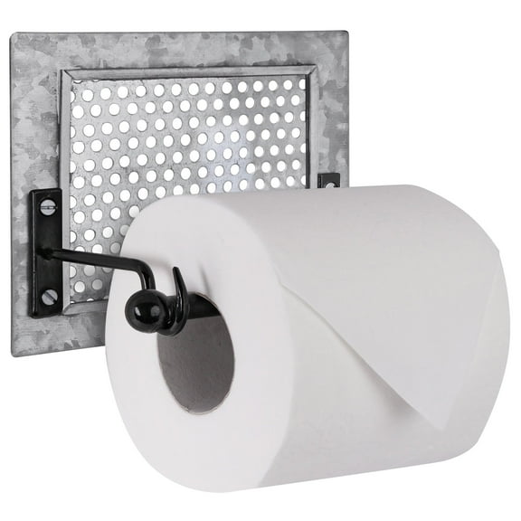 Autumn Alley Wall Mounted Galvanized Rustic Toilet Paper – Farmhouse Bathroom Decor