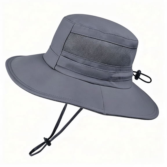 Men & Women Sun Hat, UPF 50 Fishing Hat, Waterproof Wide Brim Bucket Hat, Foldable Boonie Hat for Hiking, Gardening, Safari & Beach