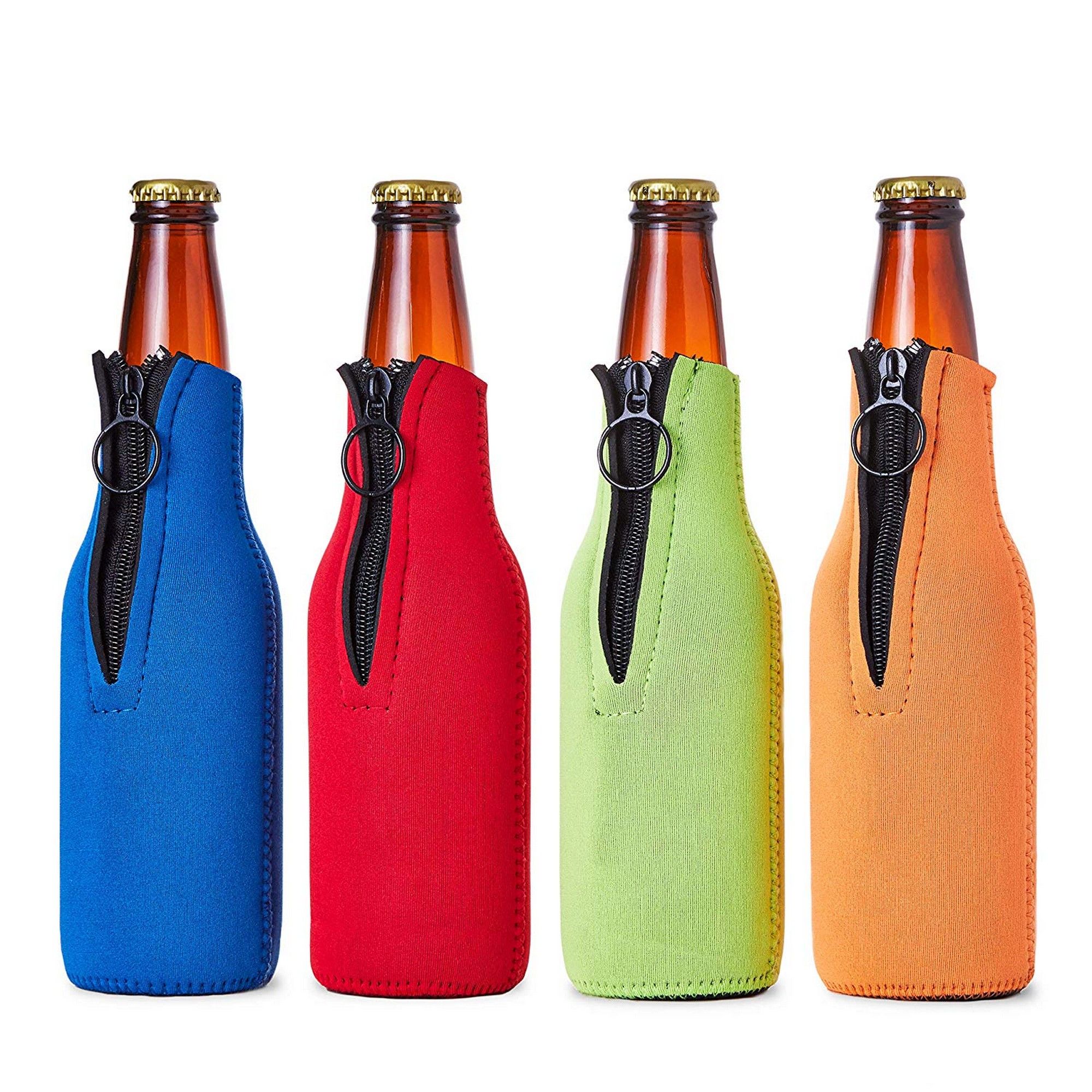 Juvale Beer Bottle Insulator Sleeves (4 Pack) Neoprene Cooler With ...