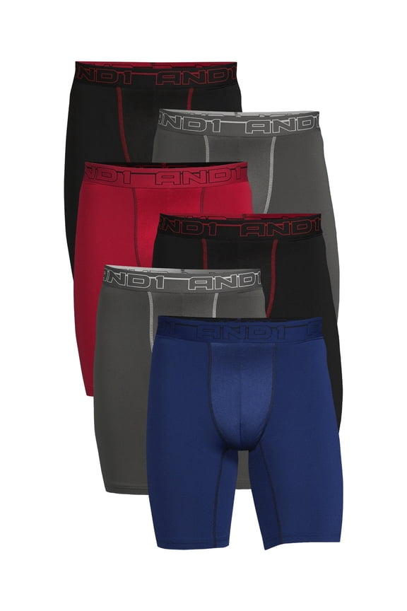 Men's Underwear Pro Platinum Boxer Briefs, 6 Pack, 9"