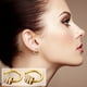 thumbnail image 5 of XWSHYW Pendientes Pendientes de Círculos Chapados En Plata de Circonita Cúbica, Pendientes de Joyería Magníficos para Fiesta de Graduación, Regalo, 5 of 7