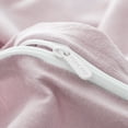 thumbnail image 7 of PURE ERA Duvet Cover Set Jersey Knit Cotton 100%,Ultra Soft 3Piece Bedding Set(Queen, Solid Sakura Pink), 7 of 7