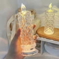 thumbnail image 1 of Lámpara de mesa LED de cristal con proyección de rosas, luz romántica de ambiente de diamante, luz nocturna para dormitorio, decoración de fiestas y Navidad., 1 of 5