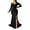 Black, variant on Horkkom Women Prom Dress Off Shoulder Evening Gowns Elegant V Neck Maxi Dresses Long Sleeve Wrap formal Dresses High Split Wedding Guest Dress
