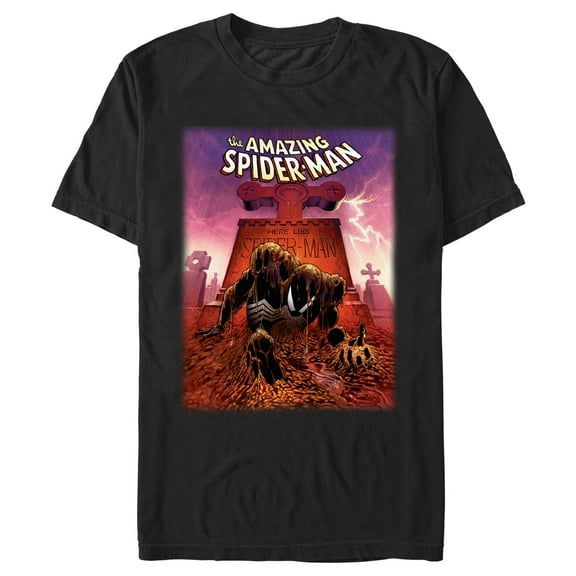 Men's Spider-Man Here Lies Grave Graphic T-Shirt