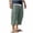 Army Green, variant on Multi Patch Pocket Linen Blend Drawstring Jogger Cargo Pants for men, Solid Outdoor Loose Casual Trousers