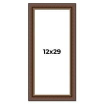 12x29 Copper and Brown Real Wood Picture Frame Width 2 inches | Interior Frame Depth 0.5 inches |