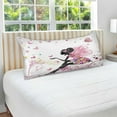 thumbnail image 4 of GZHJMY Butterfly Girl Pillowcase King Size, Super Soft Pillow Shams Covers, Plush Cozy Pillow Cases with Zipper, 20" X 40"（464）, 4 of 6