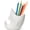 Shark, variant on Cute Shark Shaped Pen Pencil Holder, White Ceramic Succulent Planter Pots for Home Office Decoration Desk Organization