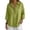 a-161Green62, variant on Womens Solid Color Collared Three Quarter Sleeve Henley Shirt With Partial Button Placket Relaxed Fit Lightweight For Casual Daily Wear Office Outings Cozy Top