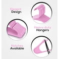 thumbnail image 3 of Plastic Hangers 50 Pack - Space Saving Clothes Hanger - Durable and Strong Closet Organizers and Storage Makes It Ideal Apartment or Dorm Room Essentials for Girls or Guys (White), 3 of 5