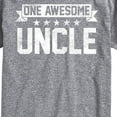 thumbnail image 3 of Instant Message - One Awesome Uncle - Men's Short Sleeve Graphic T-Shirt, 3 of 6