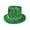 Green, variant on Glitter Top Hat Performance Party Tuxedo Hat With Trim Magician Butler Gentleman Accessory Silver