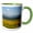 Green/White, variant on 3drose, Teton Range, Barley Agriculture, Fremont, Idaho - Us13 Dfr1057 - David R. Frazier, 11oz Two-tone Green Mug