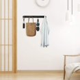 thumbnail image 4 of Ganchos para toallas de pared YUANXCMXG Acero inoxidable 304 Negro 4 ganchos, 4 of 5