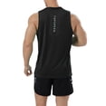 thumbnail image 3 of Youthup Men's Quick-Dry Workout Tank Tops 3-Pack - Moisture-Wicking Sleeveless Shirts with Reflective Logo, Gym Running Athletic Tops, 3 of 8