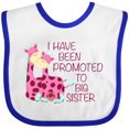 thumbnail image 3 of Inktastic I Have Been Promoted to Big Sister Pink Girls Baby Bib, 3 of 4