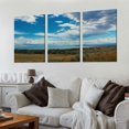 thumbnail image 2 of TIAOTIAOHOU Framed Canvas Wall Art Print On Canvas Scenic View of Lake Located in The Border of The Utah and Pictures Posters Artwork Ready to Hang Wall Decor 12''x16''X3 Panels, 2 of 4