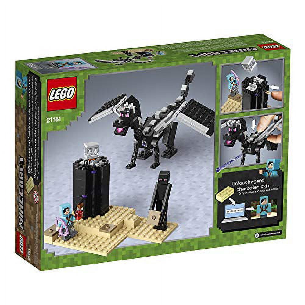 LEGO Minecraft The End Battle 21151 Ender Dragon Building Set Used complete
