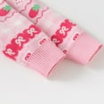 thumbnail image 4 of ZHOGXU Big Kids Girls Sweaters Long Sleeve Round Neck Knit Strawberry Print Warm Comfortable Sweater Top For Daily Wear Pink 6-7 Years, 4 of 9