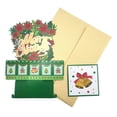 thumbnail image 1 of LCXmlly Party Invitations Card Creative Folding Merry Christmas Greeting Card with 3D Flower & English Letter Blessing, 1 of 8