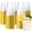 10oz-Gold-100, variant on 50 Pcs Silver Plastic Cups,9Oz Silver Rimmed Plastic Cups,Heavy Duty Clear Disposable Plasitc Cocktail Tumblers Wine Cup for Party,Wedding,Birthday,Christmas