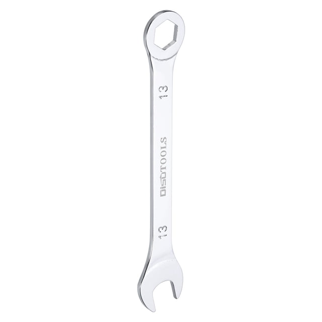 Unique Bargains Clé à Combinaison Fine 13mm 6 Points Boîte Double Extrémité et Acier Chromé, Argent