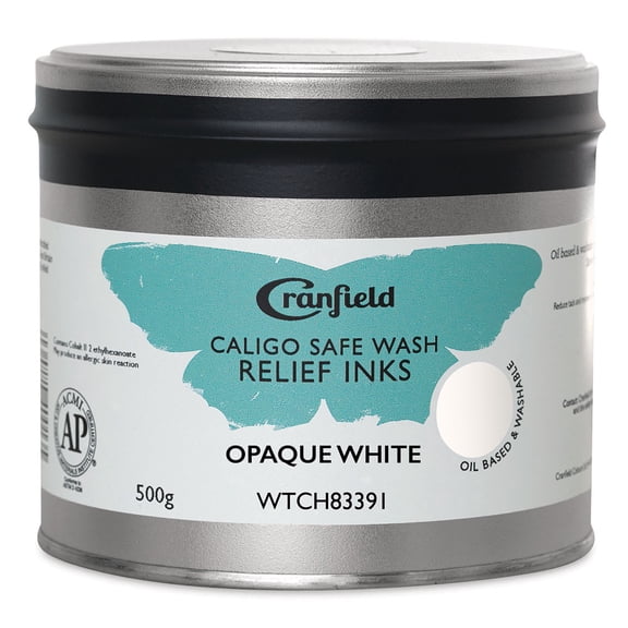 Cranfield Caligo Safe Wash Relief Ink - Opaque White, 500 g