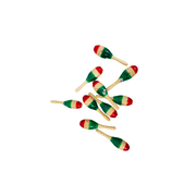 Kids Mexican Decorative Maracas Pair 3 Colors